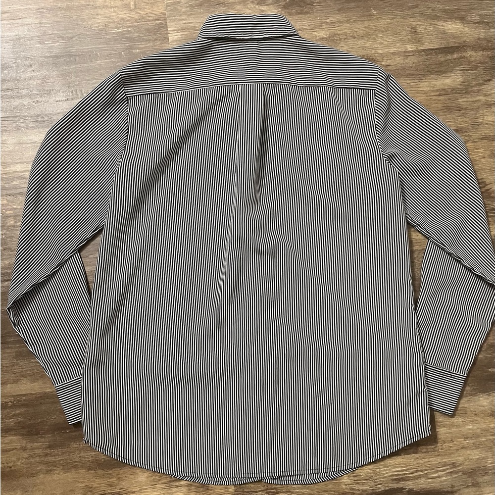 Banana Republic Black and White Striped Dillon Shirt - Picture 2 of 3